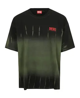 Diesel: Зелёная футболка 