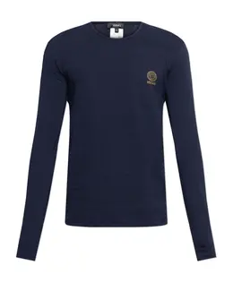 Versace: Синяя майка 