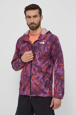 The North Face: Фиолетовая куртка 