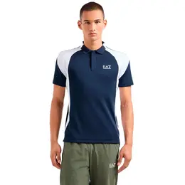 EA7 Emporio Armani: Синее поло 