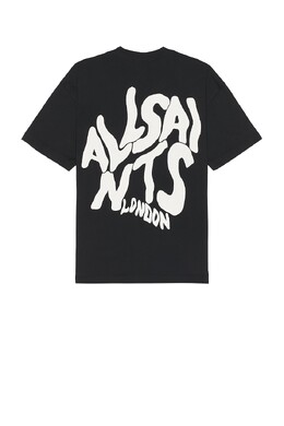 Allsaints: Чёрная футболка 