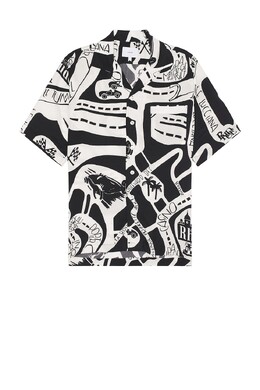 Rhude: Шёлковая рубашка 