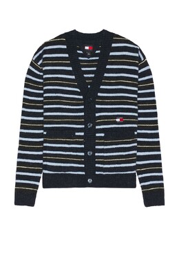 Tommy Jeans: Кардиган  Multi в полоску