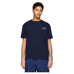 Tommy Jeans: Синяя футболка 
