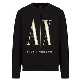 Armani Exchange: Чёрная толстовка 