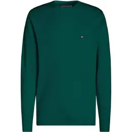 Tommy Hilfiger: Зелёный свитер  Essential