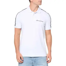 Armani Exchange: Белое поло 
