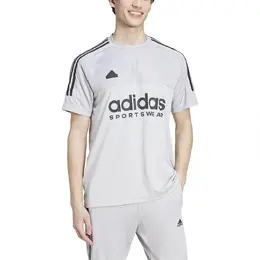 Adidas: Белая футболка  Tiro