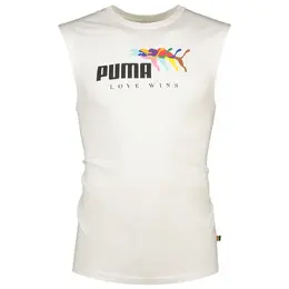 PUMA: Белая футболка  Ess