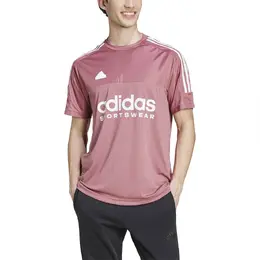 Adidas: Розовая футболка  Tiro