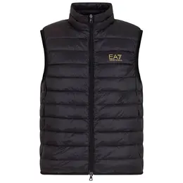 EA7 Emporio Armani: Чёрный жилет 