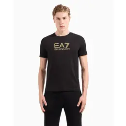 EA7 Emporio Armani: Чёрная футболка 