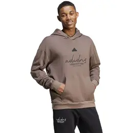 Adidas: Коричневая толстовка 