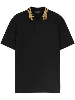 Versace: Рубашка  Barocco с вышивкой