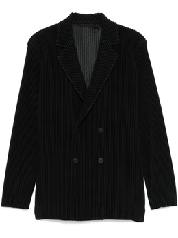Homme Plissé Issey Miyake: Чёрные пиджаки 