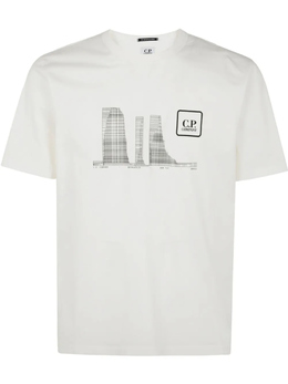 C.P. Company: Белая футболка 
