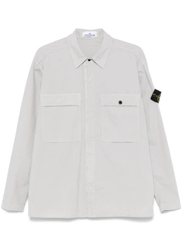 Stone Island: Серая футболка  Compass