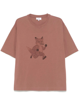 Maison Kitsuné: Футболка с принтом 