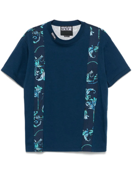 Versace Jeans Couture: Синяя футболка 