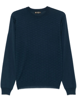 Corneliani: Синяя футболка 