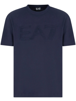 EA7 Emporio Armani: Синяя футболка 