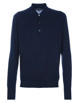 John Smedley: Синяя рубашка 