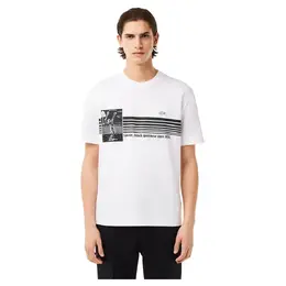 Lacoste: Белая футболка 
