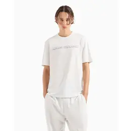 Armani Exchange: Белая футболка 