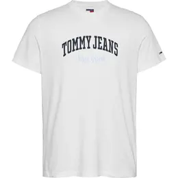 Tommy Jeans: Белая футболка 