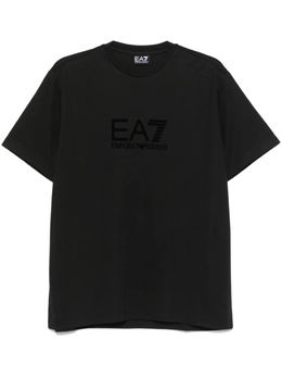 EA7 Emporio Armani: Чёрная футболка 