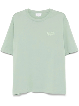 Maison Kitsuné: Зелёная футболка 
