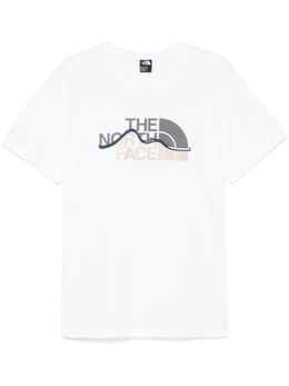 The North Face: Белая футболка  Mountain Line