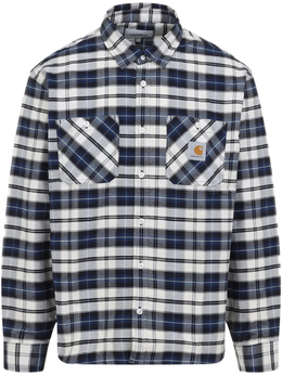 Carhartt WIP: Синяя футболка 