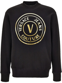 Versace Jeans Couture: Чёрная толстовка 