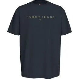 Tommy Jeans: Чёрная футболка 