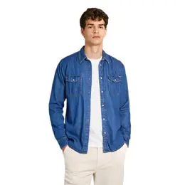 Pepe Jeans: Синяя рубашка 
