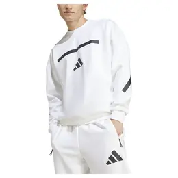 Adidas: Белая толстовка 