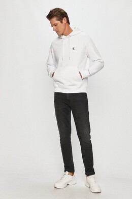 Calvin Klein Jeans: Белая толстовка 