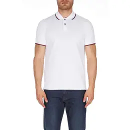 Armani Exchange: Белое поло 