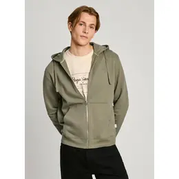Pepe Jeans: Зелёная толстовка 
