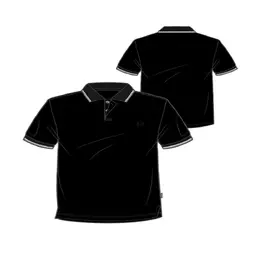 Armani Exchange: Чёрное поло 