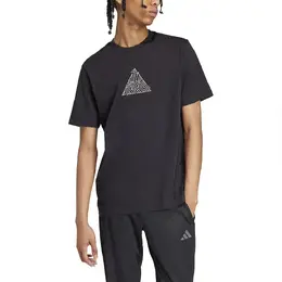Adidas: Чёрная футболка  Tiro