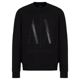 Armani Exchange: Чёрная толстовка 