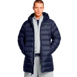 Under Armour: Синий пуховик 