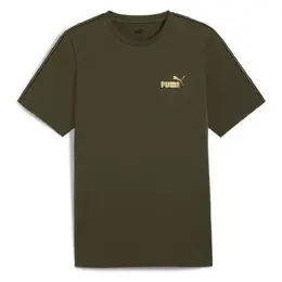 PUMA: Зелёная футболка  Ess