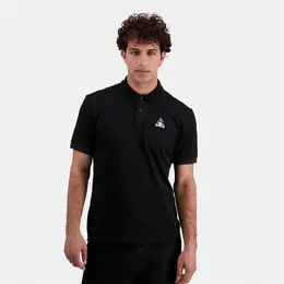 Le Coq Sportif: Чёрное поло 