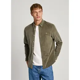 Pepe Jeans: Зелёная рубашка 