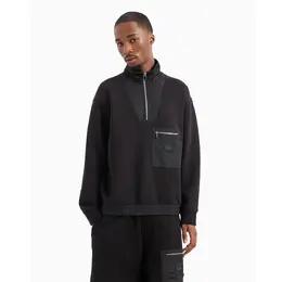Armani Exchange: Чёрная толстовка 