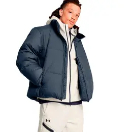 Under Armour: Синий пуховик 