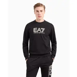 EA7 Emporio Armani: Чёрная толстовка 